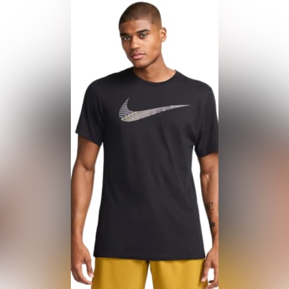 NWT Nike Dri-Fit Tee with Gold Swish